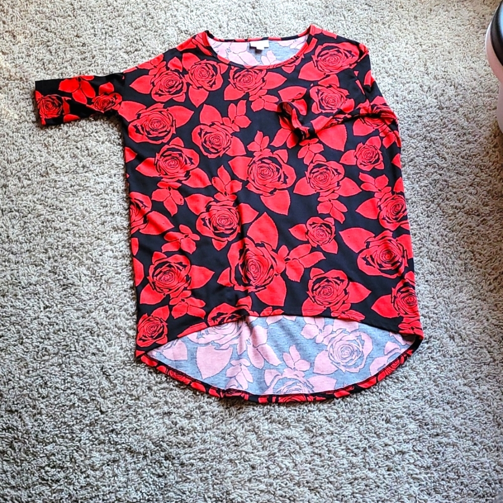 Red floral Irma